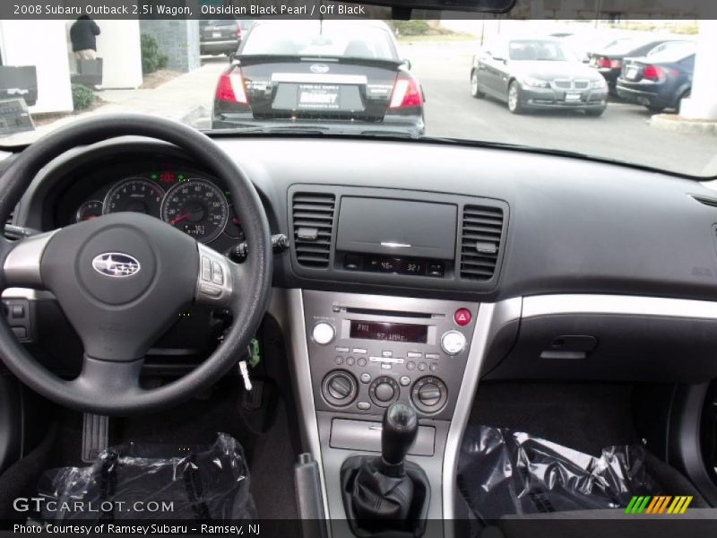 Obsidian Black Pearl / Off Black 2008 Subaru Outback 2.5i Wagon