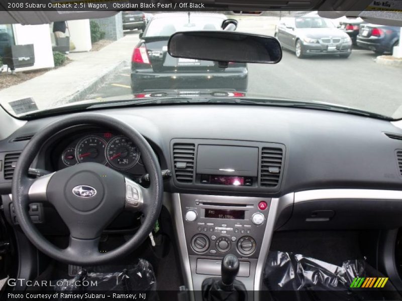 Obsidian Black Pearl / Off Black 2008 Subaru Outback 2.5i Wagon