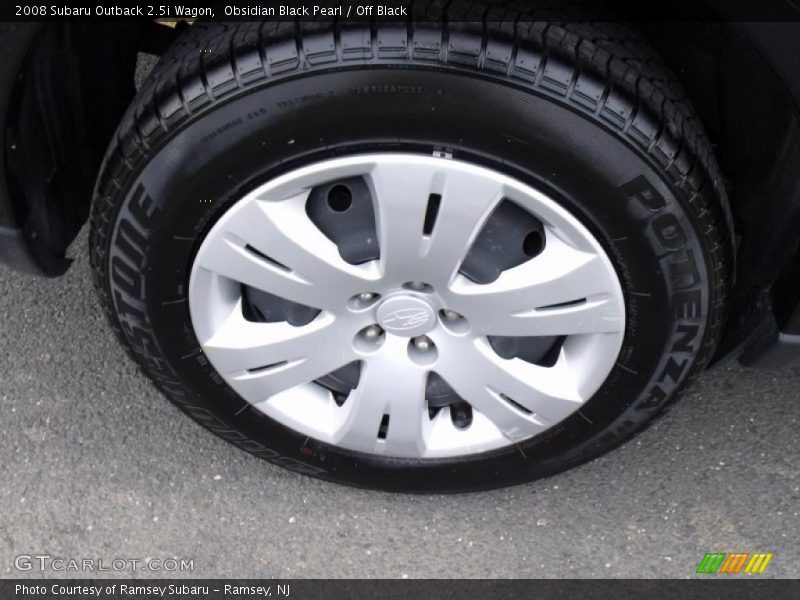 Obsidian Black Pearl / Off Black 2008 Subaru Outback 2.5i Wagon