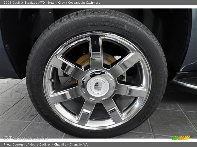 Stealth Gray / Cocoa/Light Cashmere 2008 Cadillac Escalade AWD