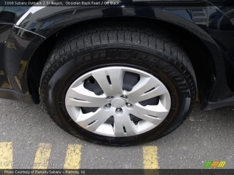 Obsidian Black Pearl / Off Black 2008 Subaru Outback 2.5i Wagon