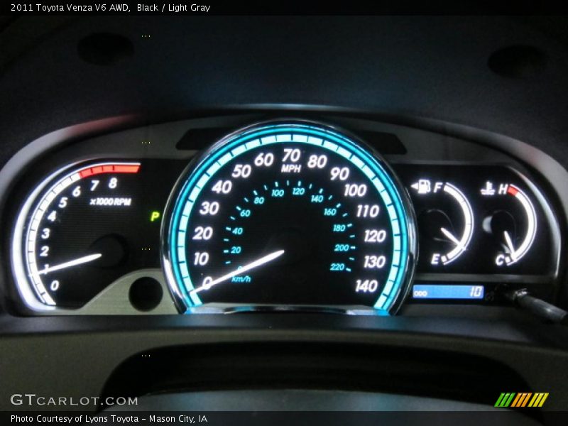 Black / Light Gray 2011 Toyota Venza V6 AWD