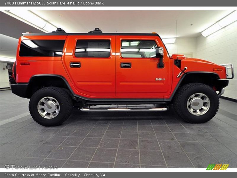 Solar Flare Metallic / Ebony Black 2008 Hummer H2 SUV
