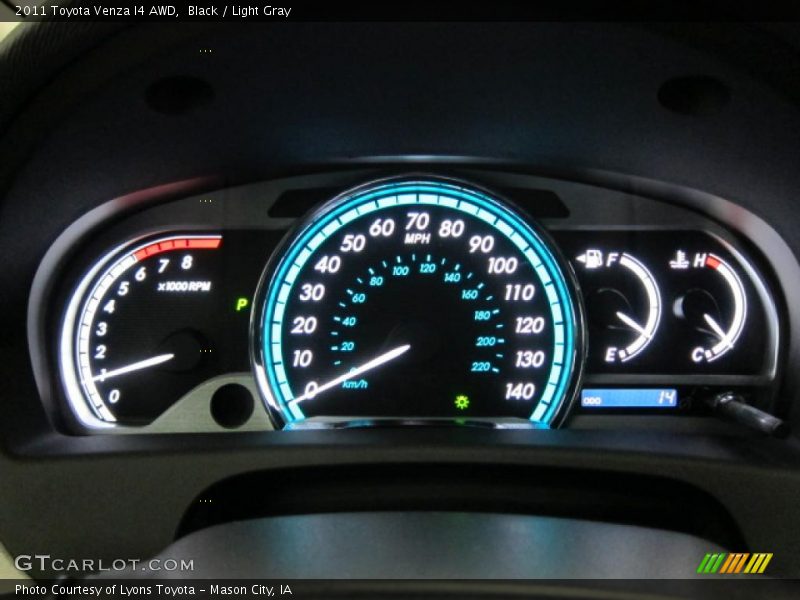 Black / Light Gray 2011 Toyota Venza I4 AWD