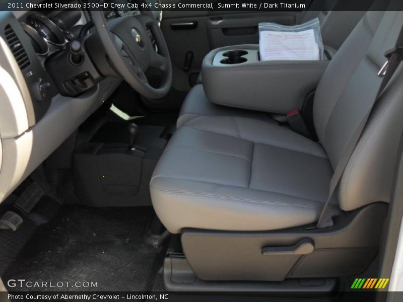 Summit White / Dark Titanium 2011 Chevrolet Silverado 3500HD Crew Cab 4x4 Chassis Commercial