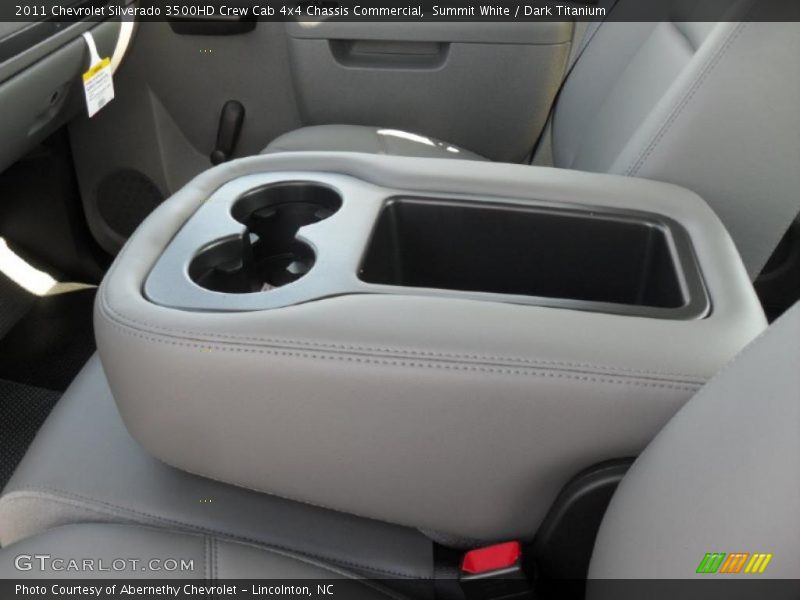 Summit White / Dark Titanium 2011 Chevrolet Silverado 3500HD Crew Cab 4x4 Chassis Commercial
