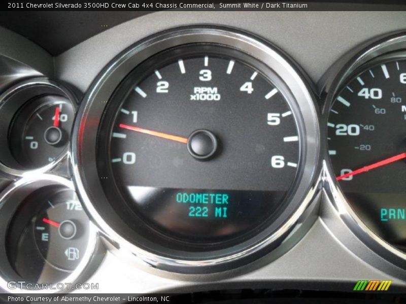 Summit White / Dark Titanium 2011 Chevrolet Silverado 3500HD Crew Cab 4x4 Chassis Commercial