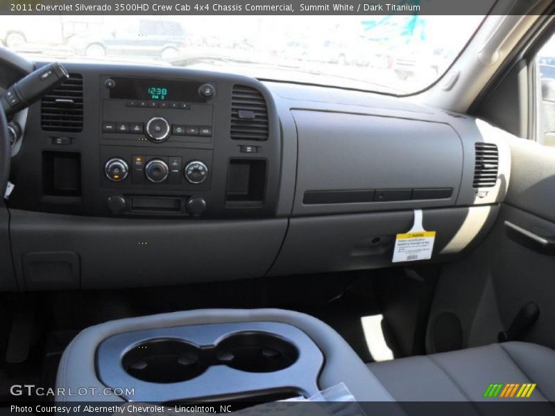 Summit White / Dark Titanium 2011 Chevrolet Silverado 3500HD Crew Cab 4x4 Chassis Commercial