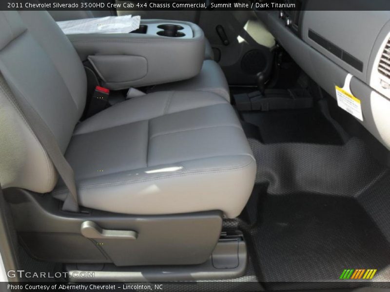 Summit White / Dark Titanium 2011 Chevrolet Silverado 3500HD Crew Cab 4x4 Chassis Commercial