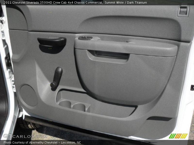 Summit White / Dark Titanium 2011 Chevrolet Silverado 3500HD Crew Cab 4x4 Chassis Commercial