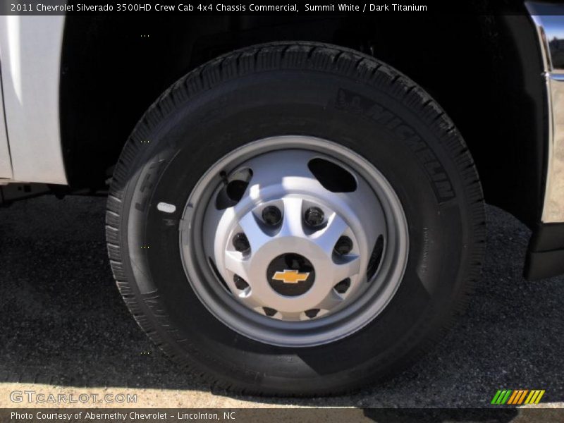 Summit White / Dark Titanium 2011 Chevrolet Silverado 3500HD Crew Cab 4x4 Chassis Commercial
