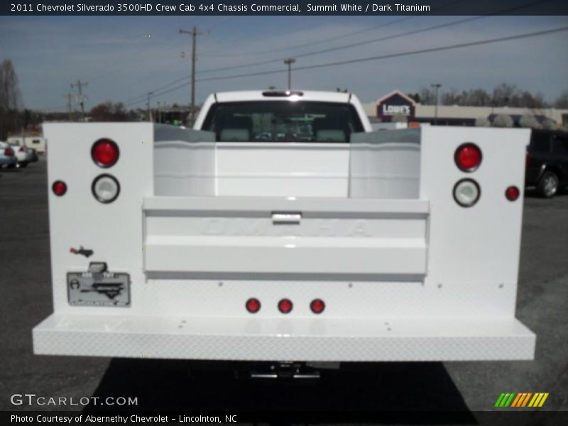 Summit White / Dark Titanium 2011 Chevrolet Silverado 3500HD Crew Cab 4x4 Chassis Commercial