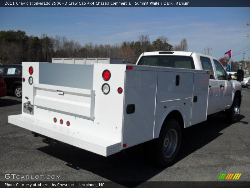  2011 Silverado 3500HD Crew Cab 4x4 Chassis Commercial Summit White