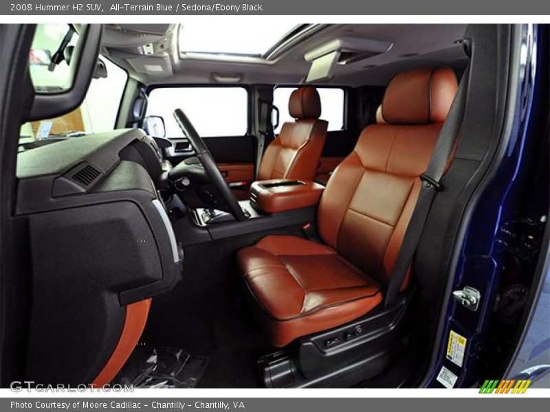  2008 H2 SUV Sedona/Ebony Black Interior