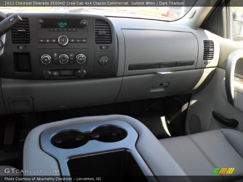 Summit White / Dark Titanium 2011 Chevrolet Silverado 3500HD Crew Cab 4x4 Chassis Commercial