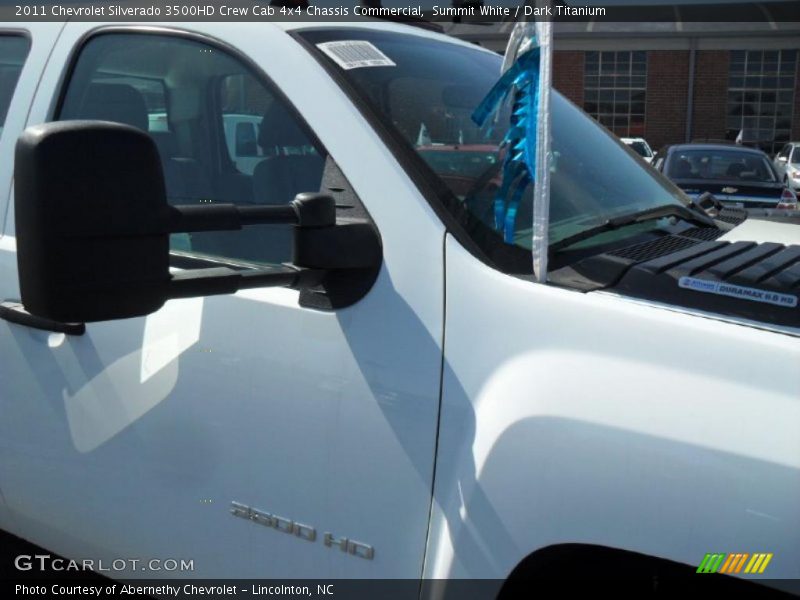 Summit White / Dark Titanium 2011 Chevrolet Silverado 3500HD Crew Cab 4x4 Chassis Commercial