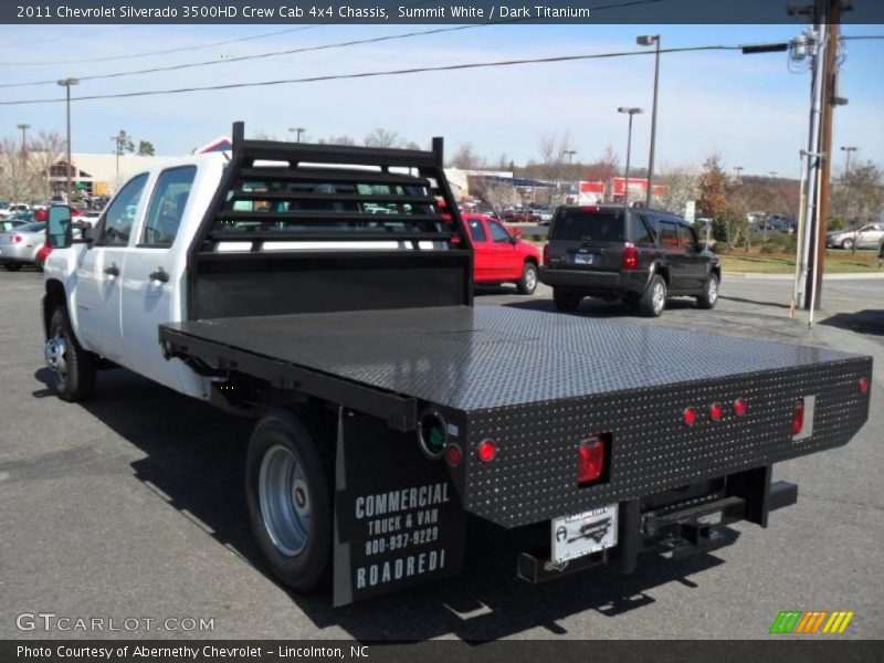 Summit White / Dark Titanium 2011 Chevrolet Silverado 3500HD Crew Cab 4x4 Chassis