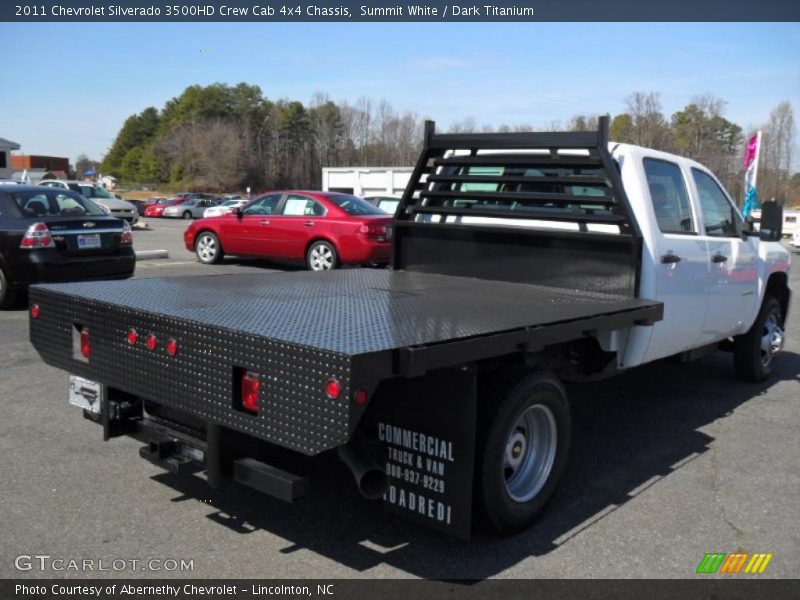 Summit White / Dark Titanium 2011 Chevrolet Silverado 3500HD Crew Cab 4x4 Chassis