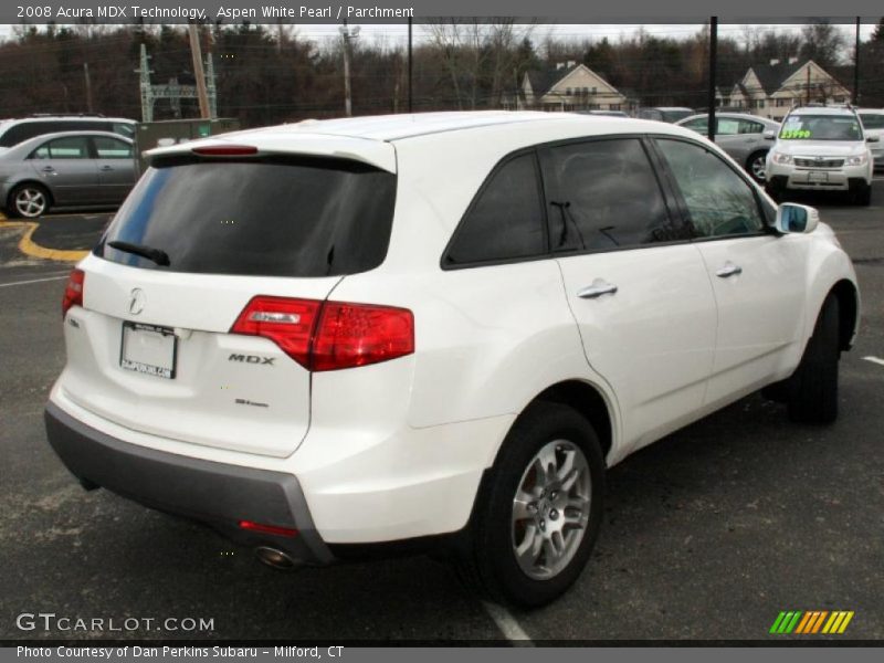 Aspen White Pearl / Parchment 2008 Acura MDX Technology