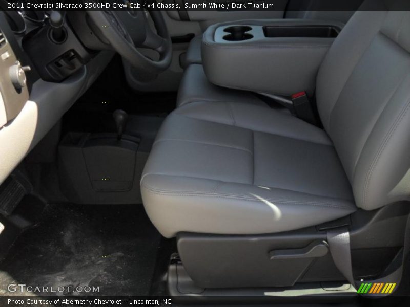 Summit White / Dark Titanium 2011 Chevrolet Silverado 3500HD Crew Cab 4x4 Chassis