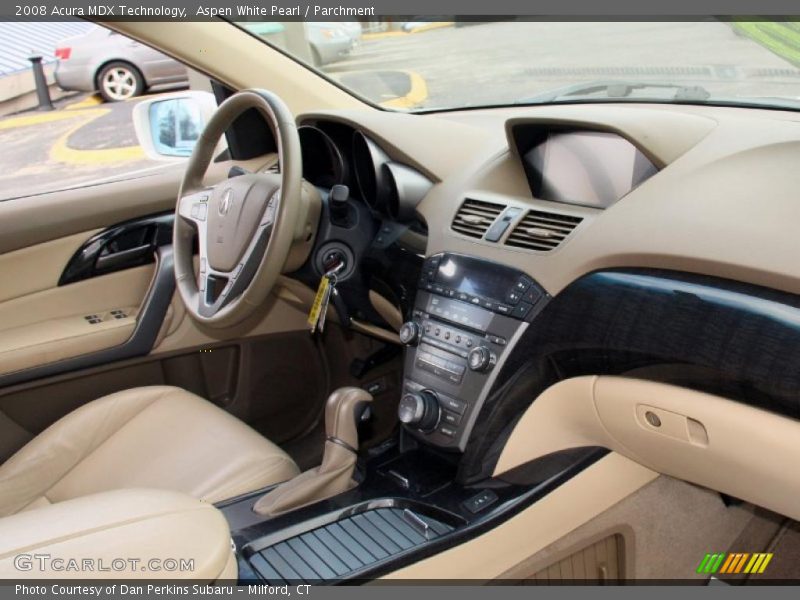 Aspen White Pearl / Parchment 2008 Acura MDX Technology