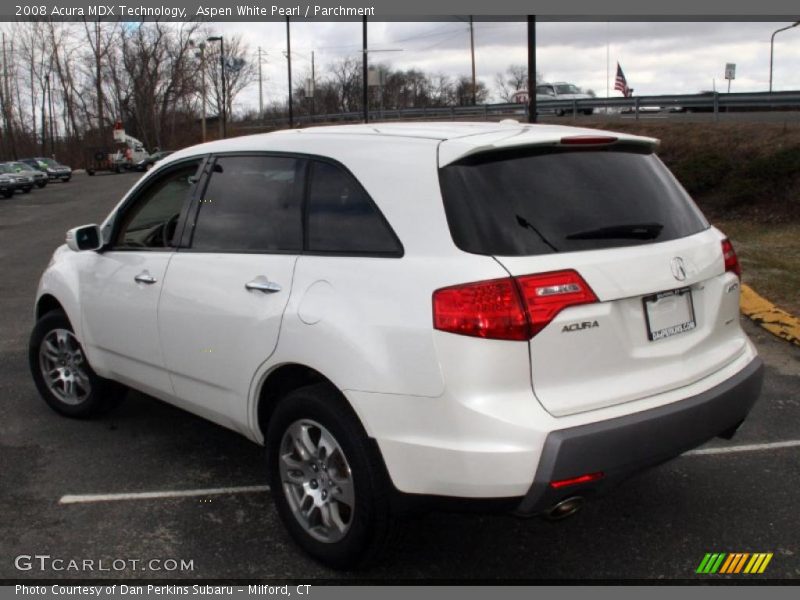 Aspen White Pearl / Parchment 2008 Acura MDX Technology