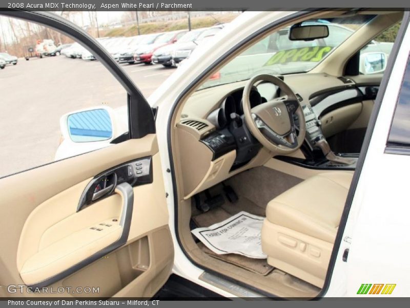 Aspen White Pearl / Parchment 2008 Acura MDX Technology
