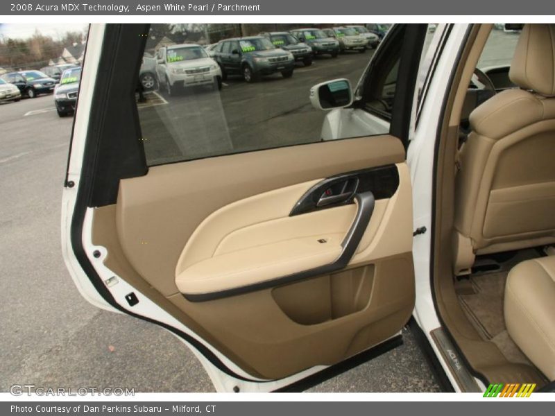 Aspen White Pearl / Parchment 2008 Acura MDX Technology