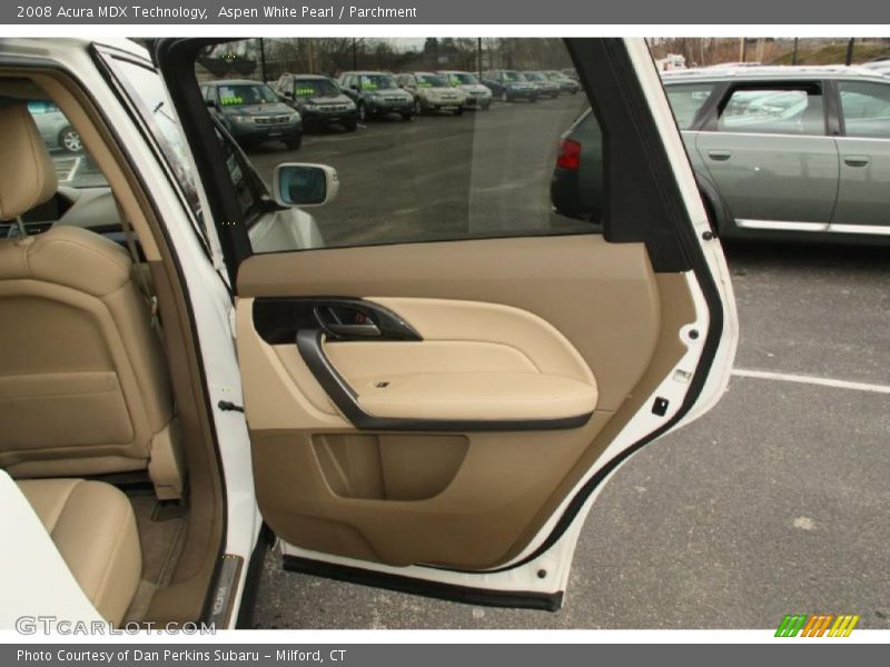 Aspen White Pearl / Parchment 2008 Acura MDX Technology