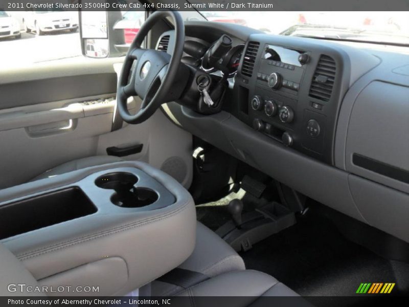 Summit White / Dark Titanium 2011 Chevrolet Silverado 3500HD Crew Cab 4x4 Chassis