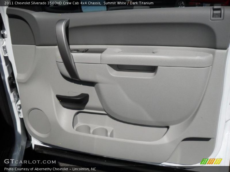 Summit White / Dark Titanium 2011 Chevrolet Silverado 3500HD Crew Cab 4x4 Chassis