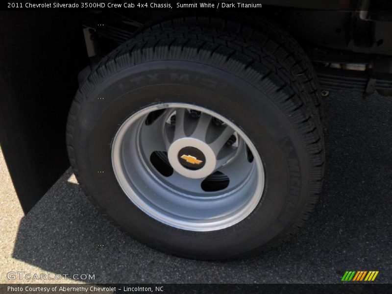 Summit White / Dark Titanium 2011 Chevrolet Silverado 3500HD Crew Cab 4x4 Chassis