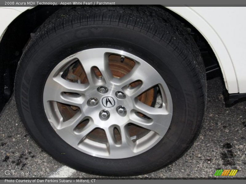 Aspen White Pearl / Parchment 2008 Acura MDX Technology