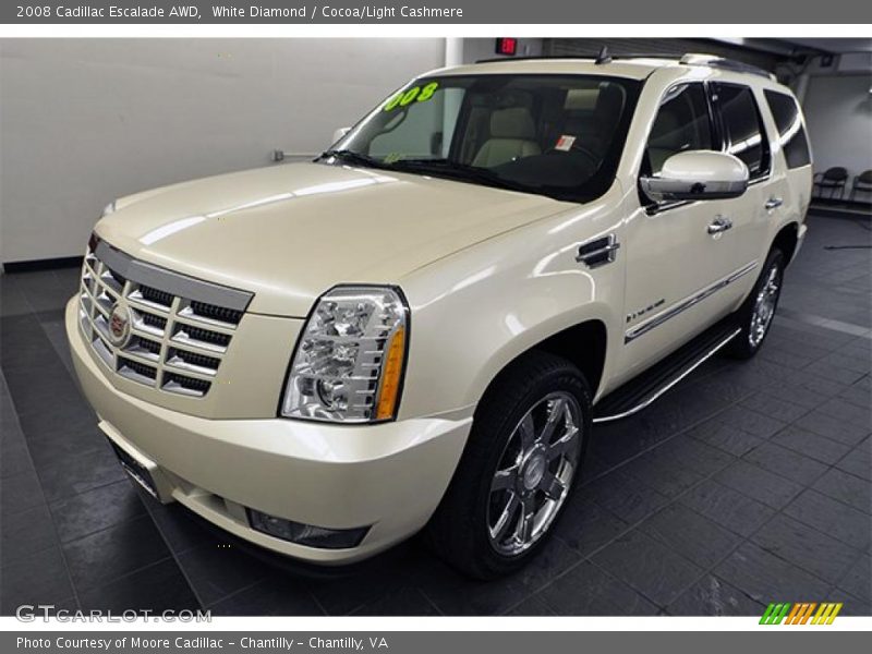 White Diamond / Cocoa/Light Cashmere 2008 Cadillac Escalade AWD
