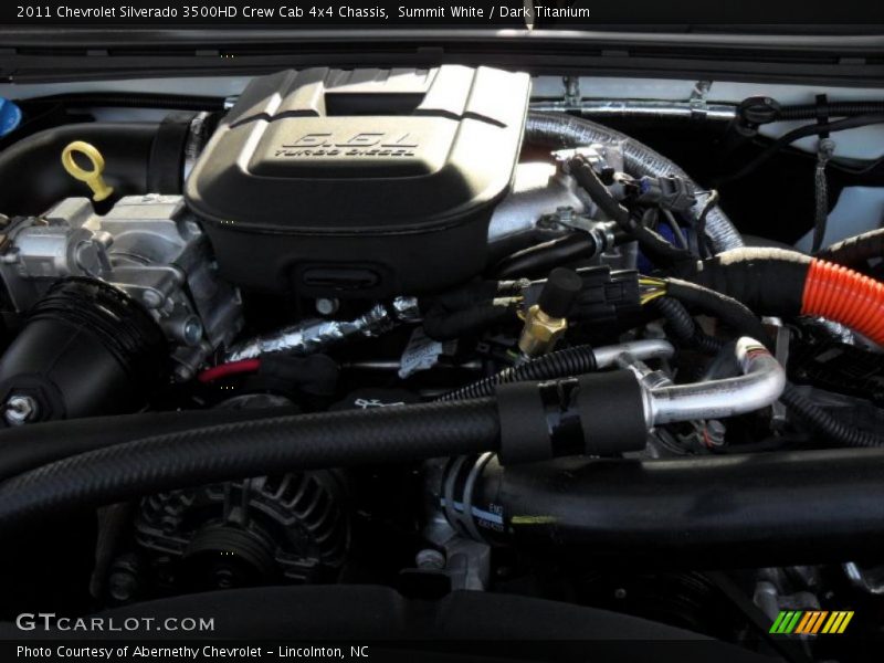Summit White / Dark Titanium 2011 Chevrolet Silverado 3500HD Crew Cab 4x4 Chassis