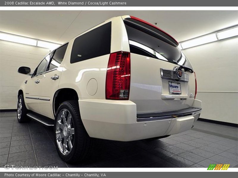 White Diamond / Cocoa/Light Cashmere 2008 Cadillac Escalade AWD