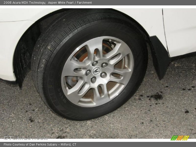Aspen White Pearl / Parchment 2008 Acura MDX Technology