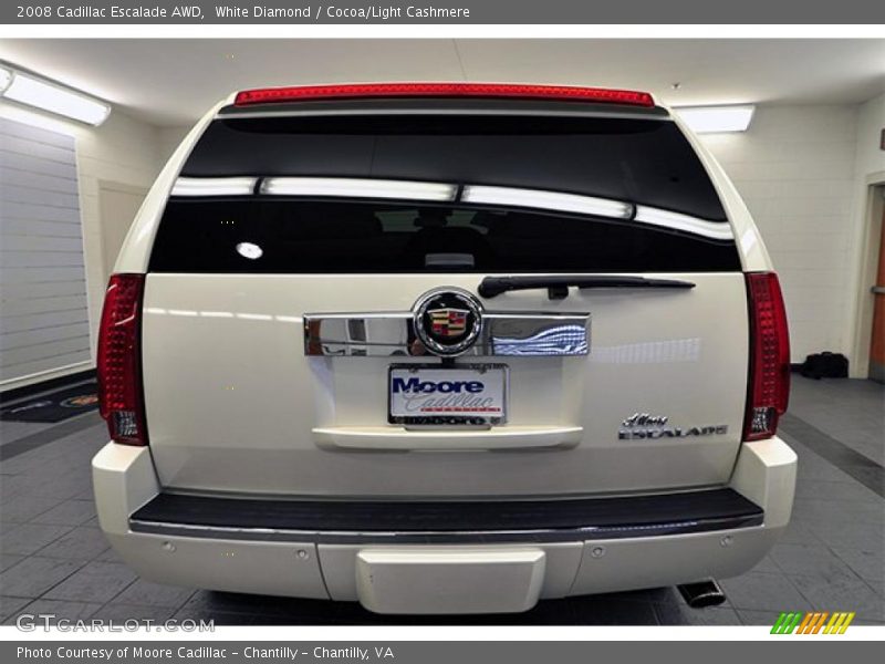 White Diamond / Cocoa/Light Cashmere 2008 Cadillac Escalade AWD