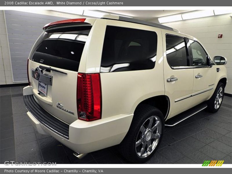 White Diamond / Cocoa/Light Cashmere 2008 Cadillac Escalade AWD