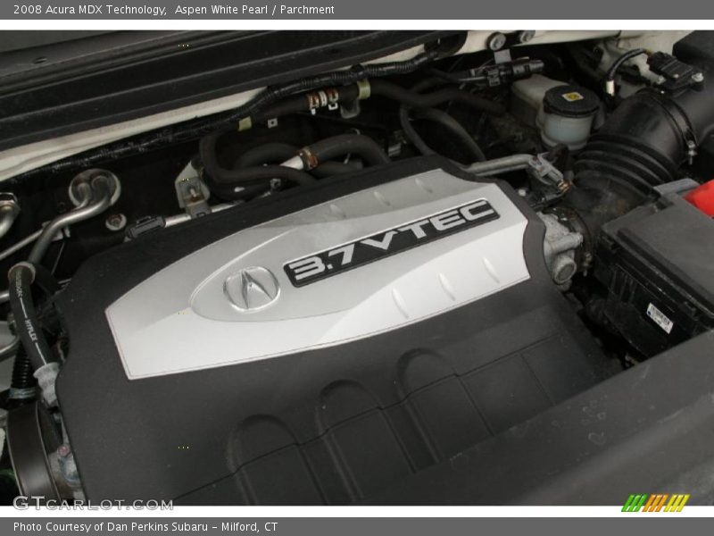 Aspen White Pearl / Parchment 2008 Acura MDX Technology