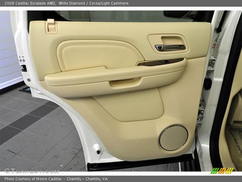 White Diamond / Cocoa/Light Cashmere 2008 Cadillac Escalade AWD