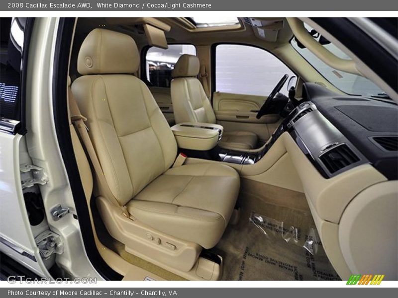 White Diamond / Cocoa/Light Cashmere 2008 Cadillac Escalade AWD