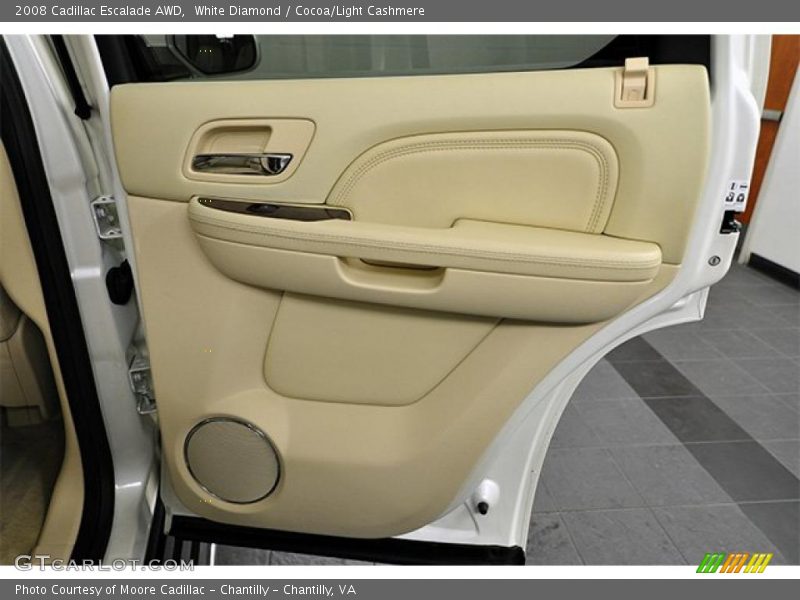 White Diamond / Cocoa/Light Cashmere 2008 Cadillac Escalade AWD