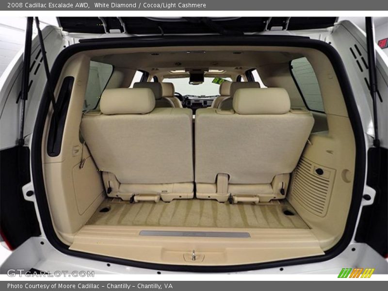 White Diamond / Cocoa/Light Cashmere 2008 Cadillac Escalade AWD