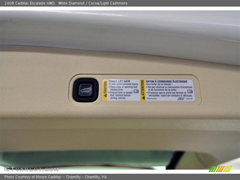 White Diamond / Cocoa/Light Cashmere 2008 Cadillac Escalade AWD