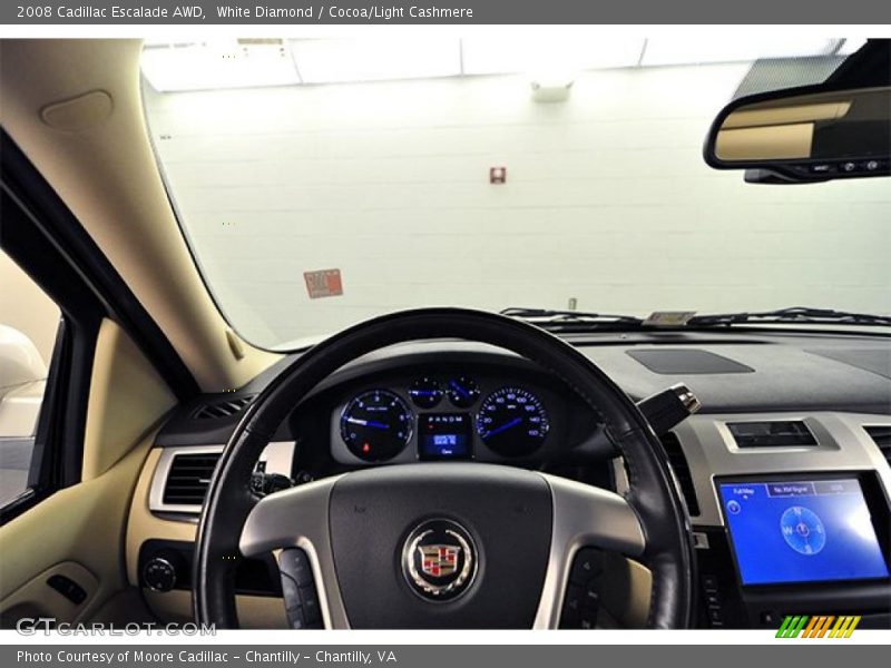 White Diamond / Cocoa/Light Cashmere 2008 Cadillac Escalade AWD