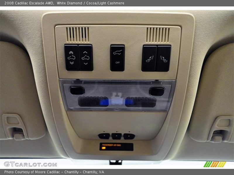 White Diamond / Cocoa/Light Cashmere 2008 Cadillac Escalade AWD