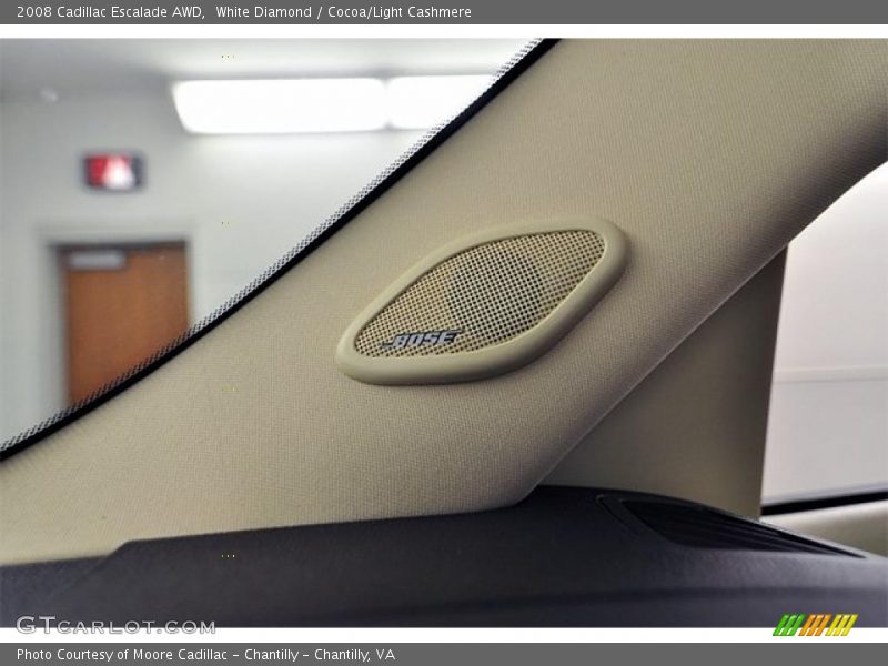 White Diamond / Cocoa/Light Cashmere 2008 Cadillac Escalade AWD