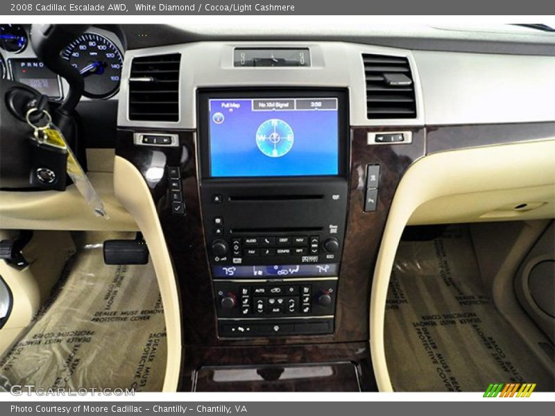White Diamond / Cocoa/Light Cashmere 2008 Cadillac Escalade AWD