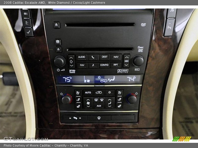 White Diamond / Cocoa/Light Cashmere 2008 Cadillac Escalade AWD